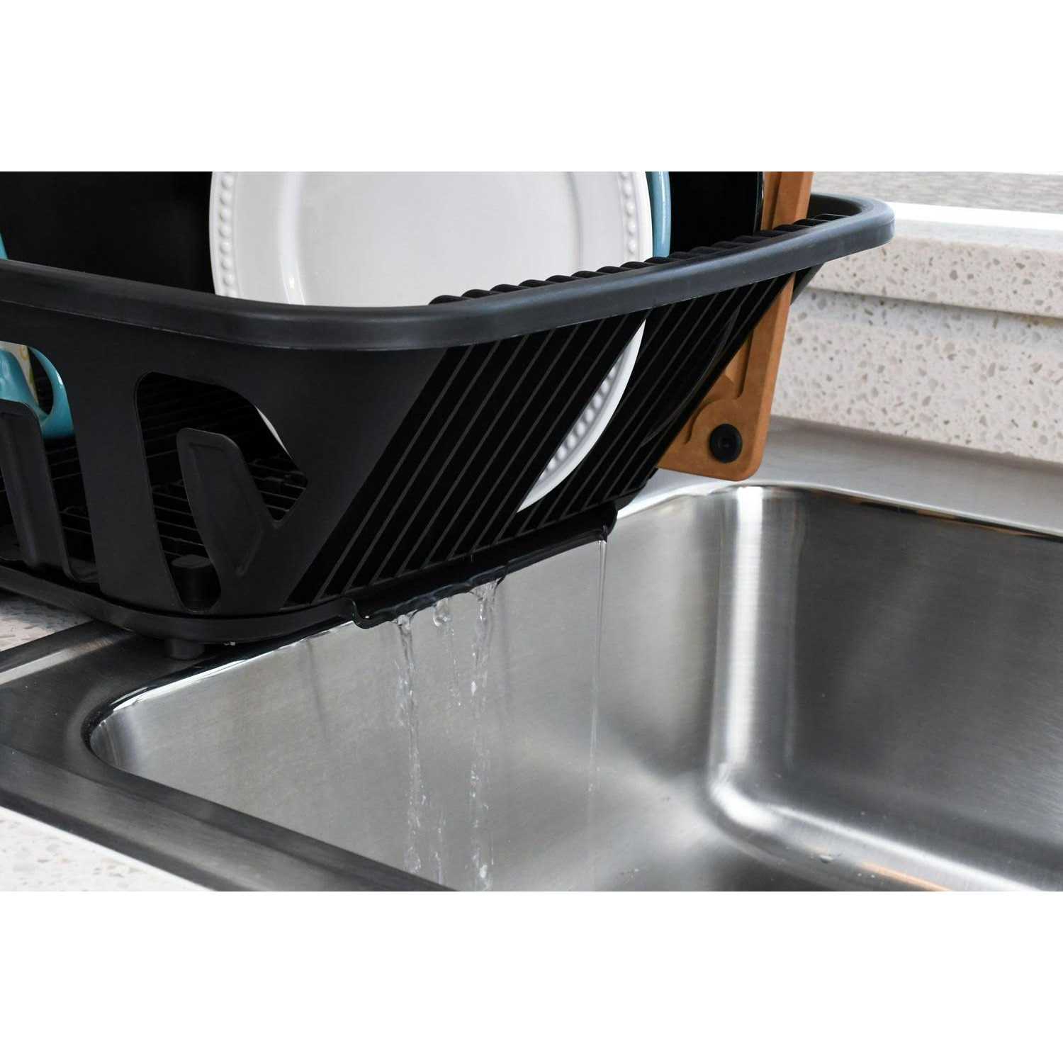 Mainstays 2-Piece Plastic Sink Set Slide-out Drip Tray