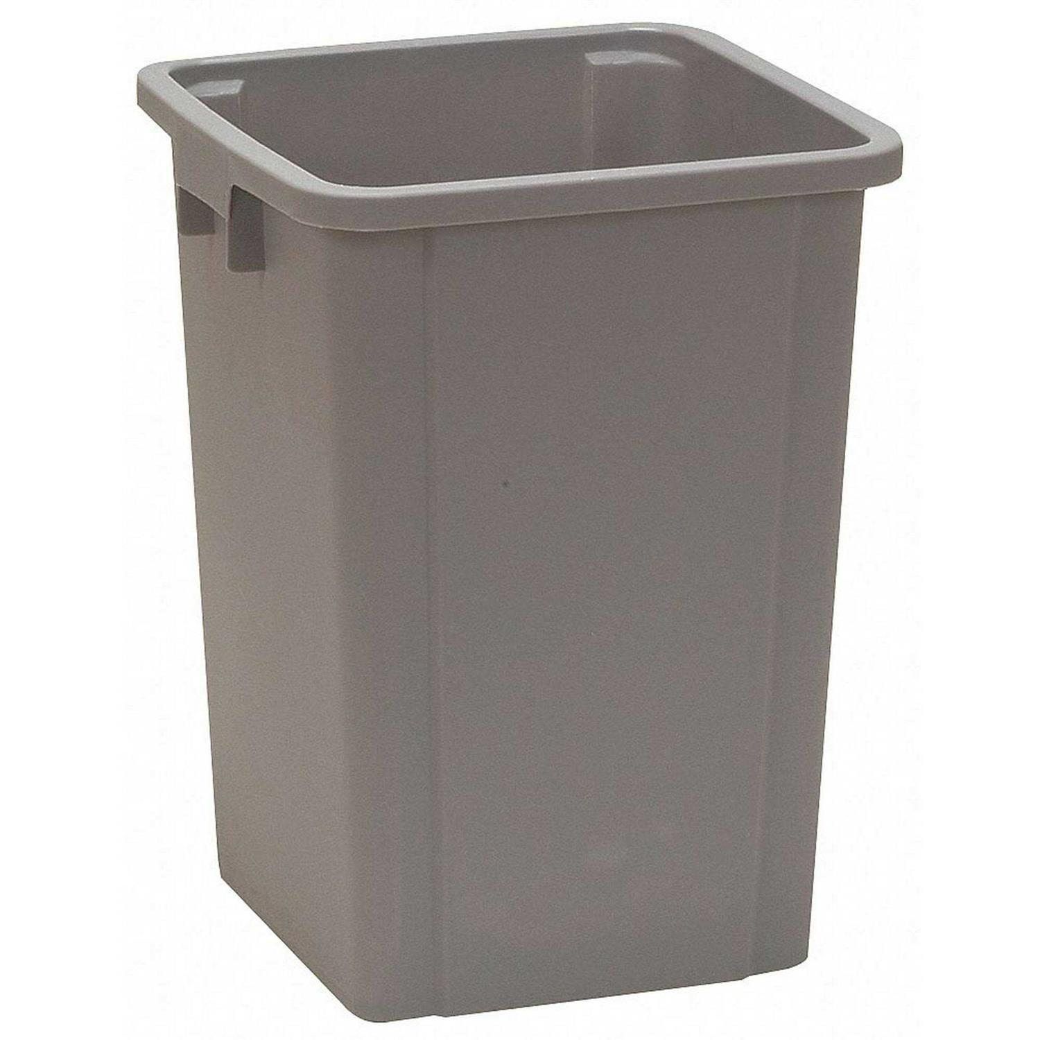 Tough Guy 19 gal. Square Gray Trash Can 4PGR8