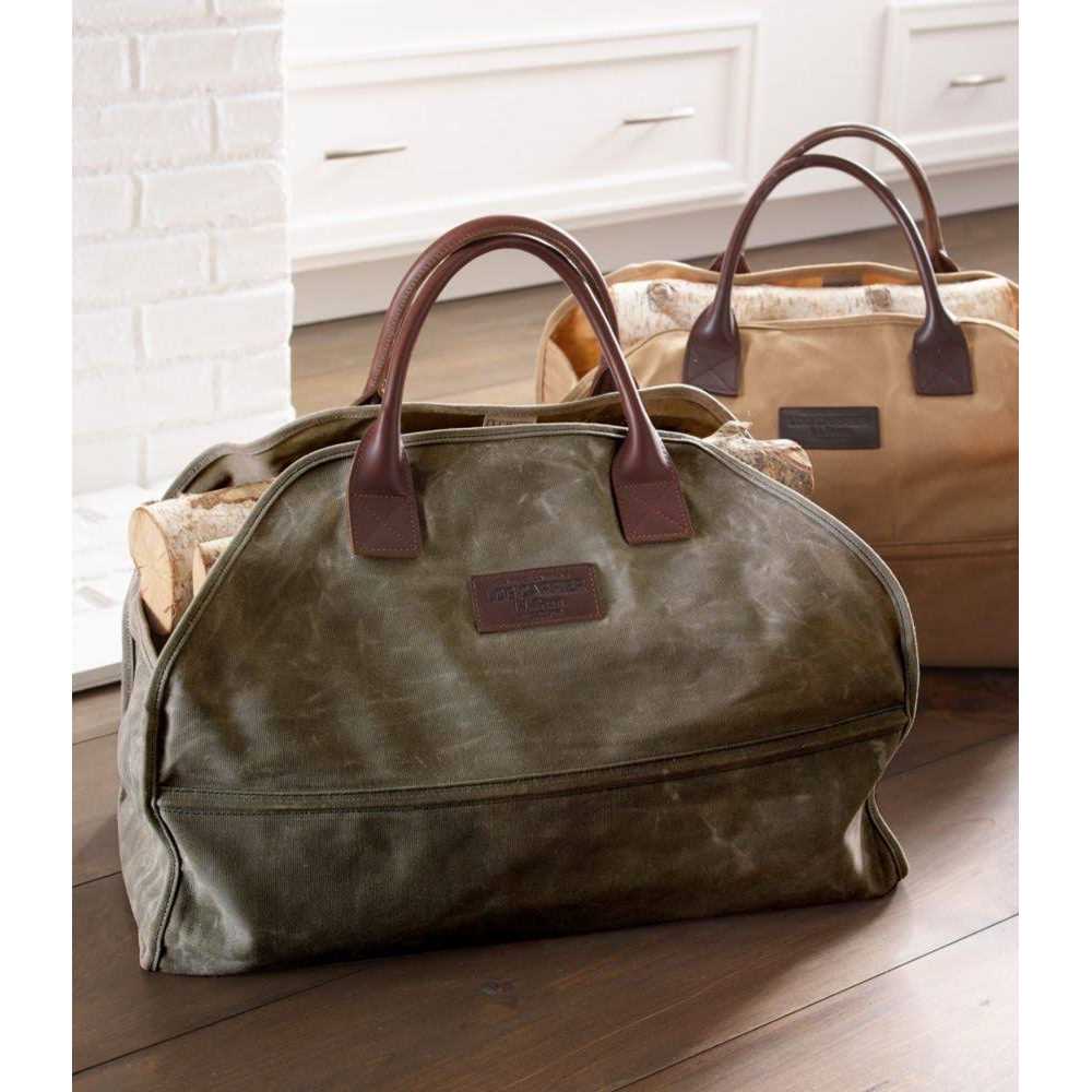 L.L.Bean Waxed-Canvas Log Carrier