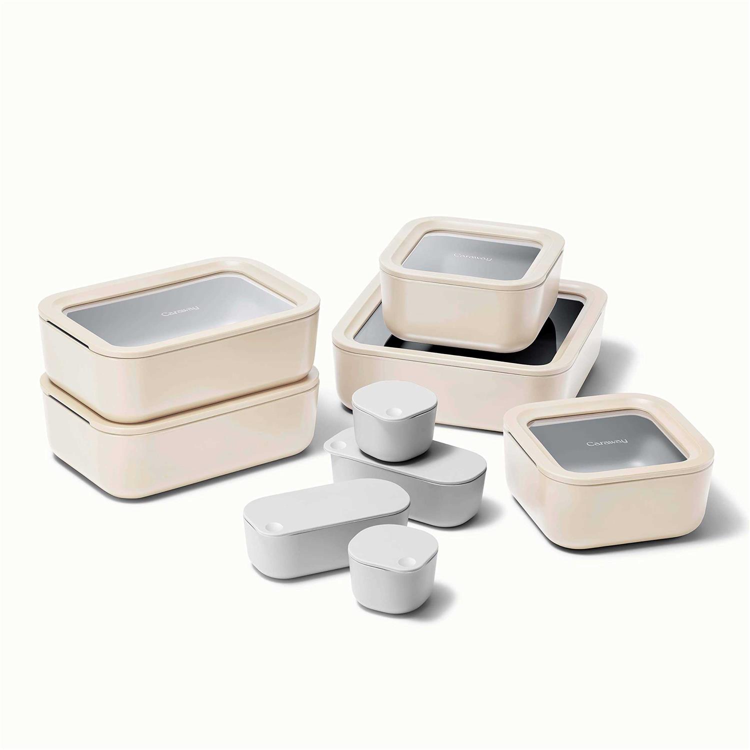 Caraway 14 Piece Glass Food Storage Set
