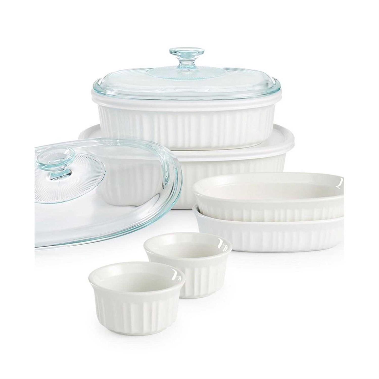 Corningware French White 10 Piece Bakeware Set