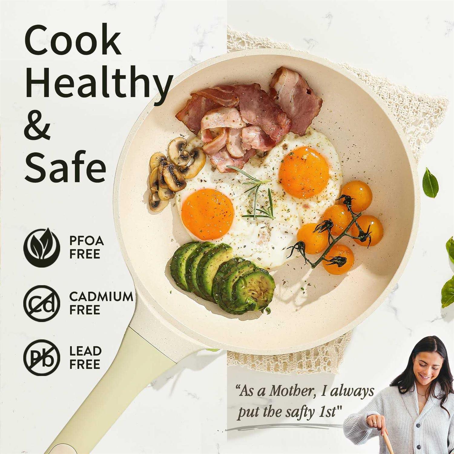 Carote 12 Piece Nonstick Cookware Sets, Heavy-duty Pots and Pans Set 05906