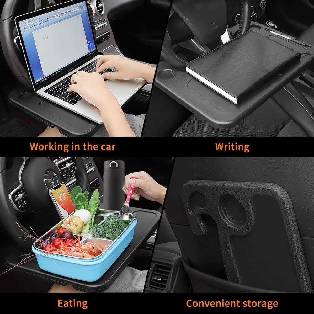 Car Steering Wheel Desk Food Table for Car Steering Wheel Tray for Constant Travelers