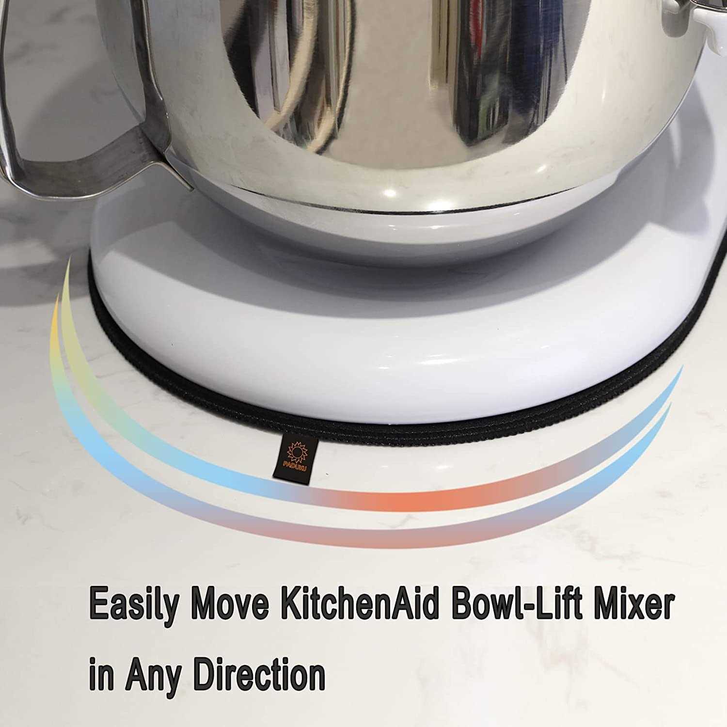 PADUKU Sliding Mat for Kitchenaid Mixer with 2 Kitchen Accessories Mover Slider Mat Pad Stand Mixer