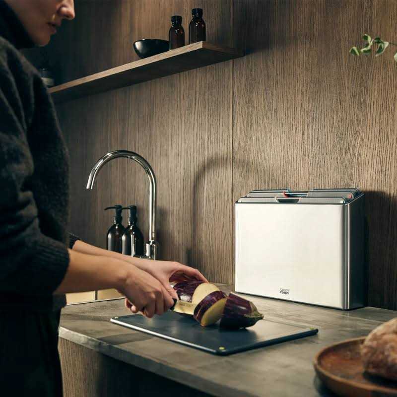 Joseph Joseph Folio Steel 4-Piece Cutting Board Set