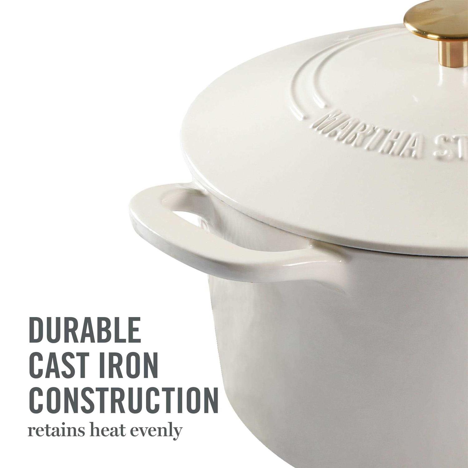 Martha Stewart Gatwick 7 qt Enamel Cast Iron Dutch Oven