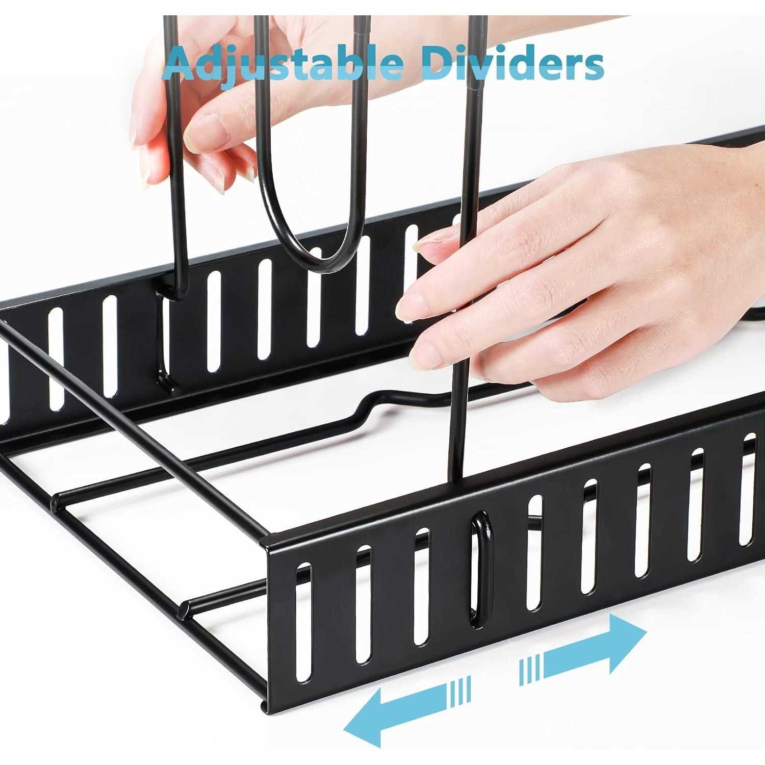ORDORA Pots and Pans Organizer for Cabinet 8 Tier Pot Rack with 3 DIY Methods