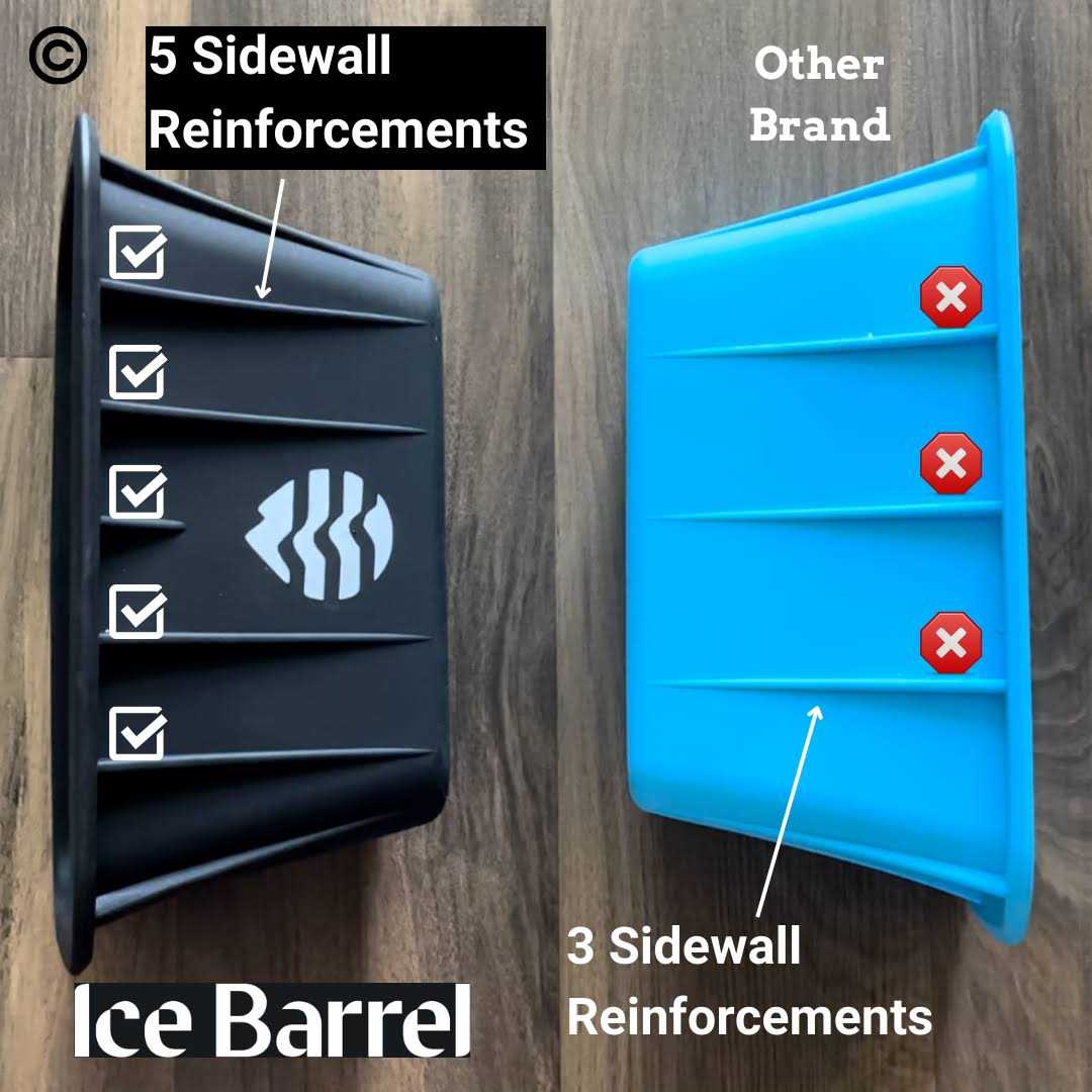 Ice Barrel Ice Block Steel Reinforced Silicone Mold