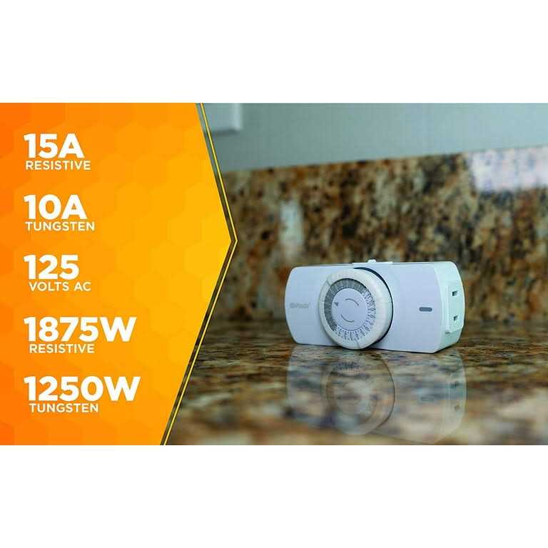 Woods 50101WD Indoor 24-Hour Mechanical Timer