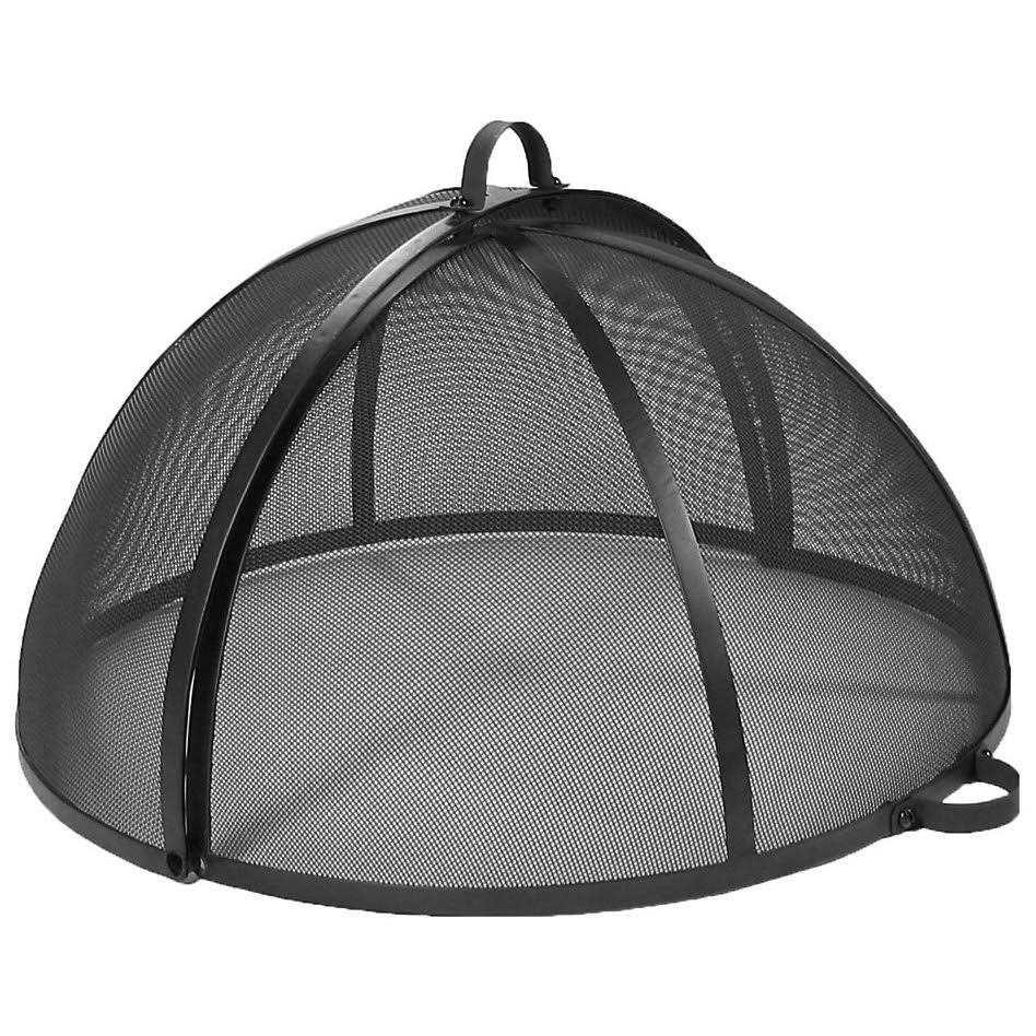 Sunnydaze Easy Access Steel Fire Pit Spark Screen