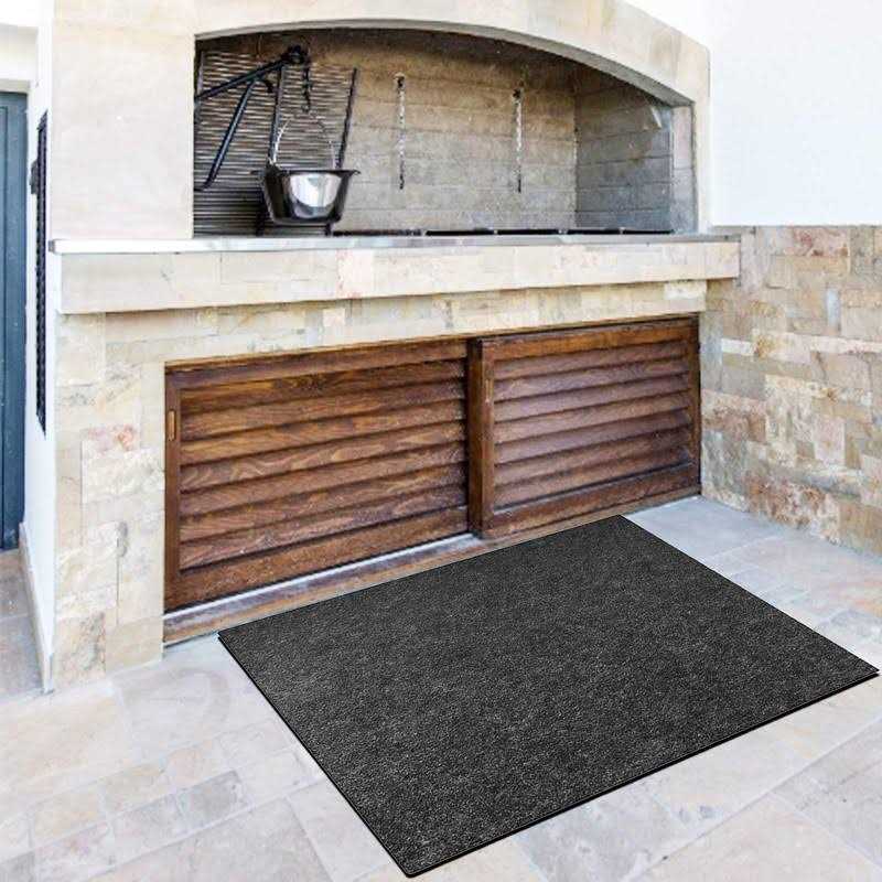 Besimple Fireproof Fireplace Hearth Rug Non Slip Protection Mat Flame Resistant Pad Protection