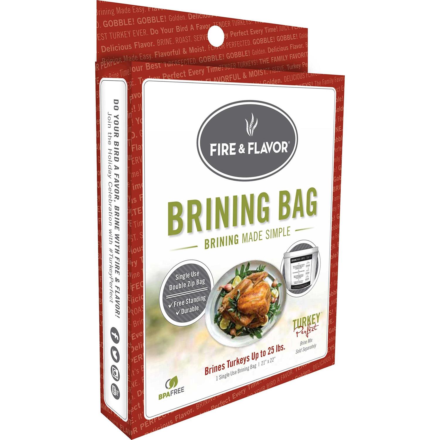 Fire & Flavor Turkey Perfect Brining Bag