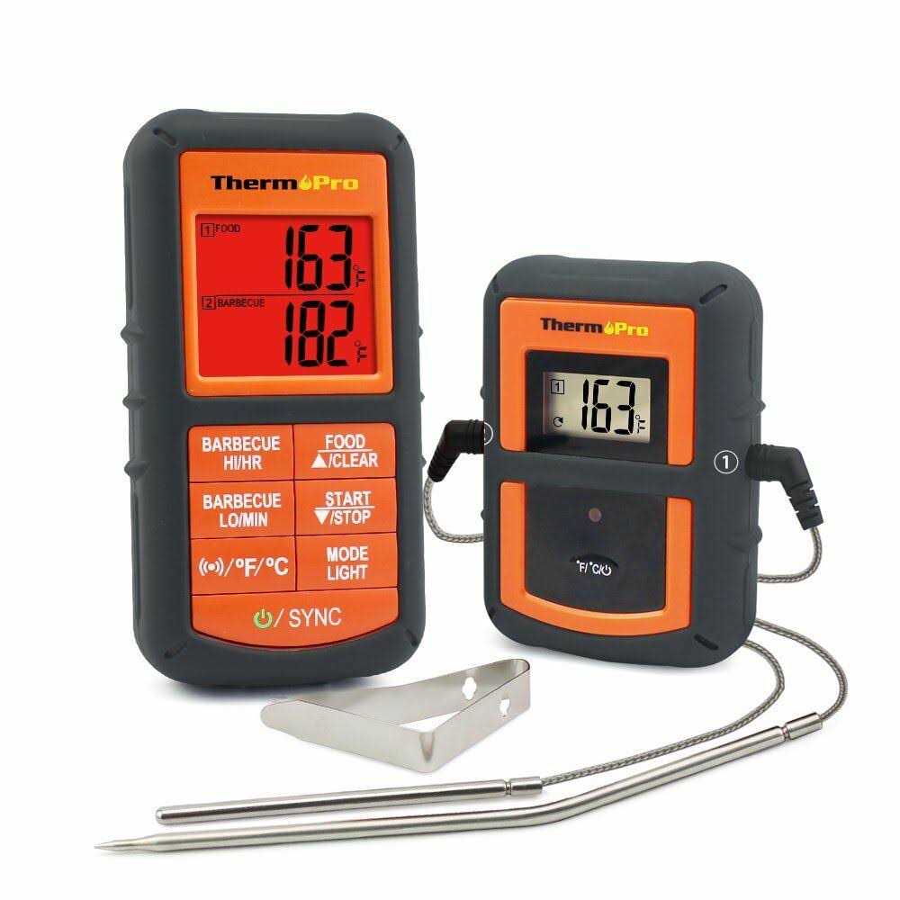 ThermoPro TP08 Wireless Remote Kitchen Cooking Meat Thermometer Dual Probe for BBQ Smoker Grill Oven