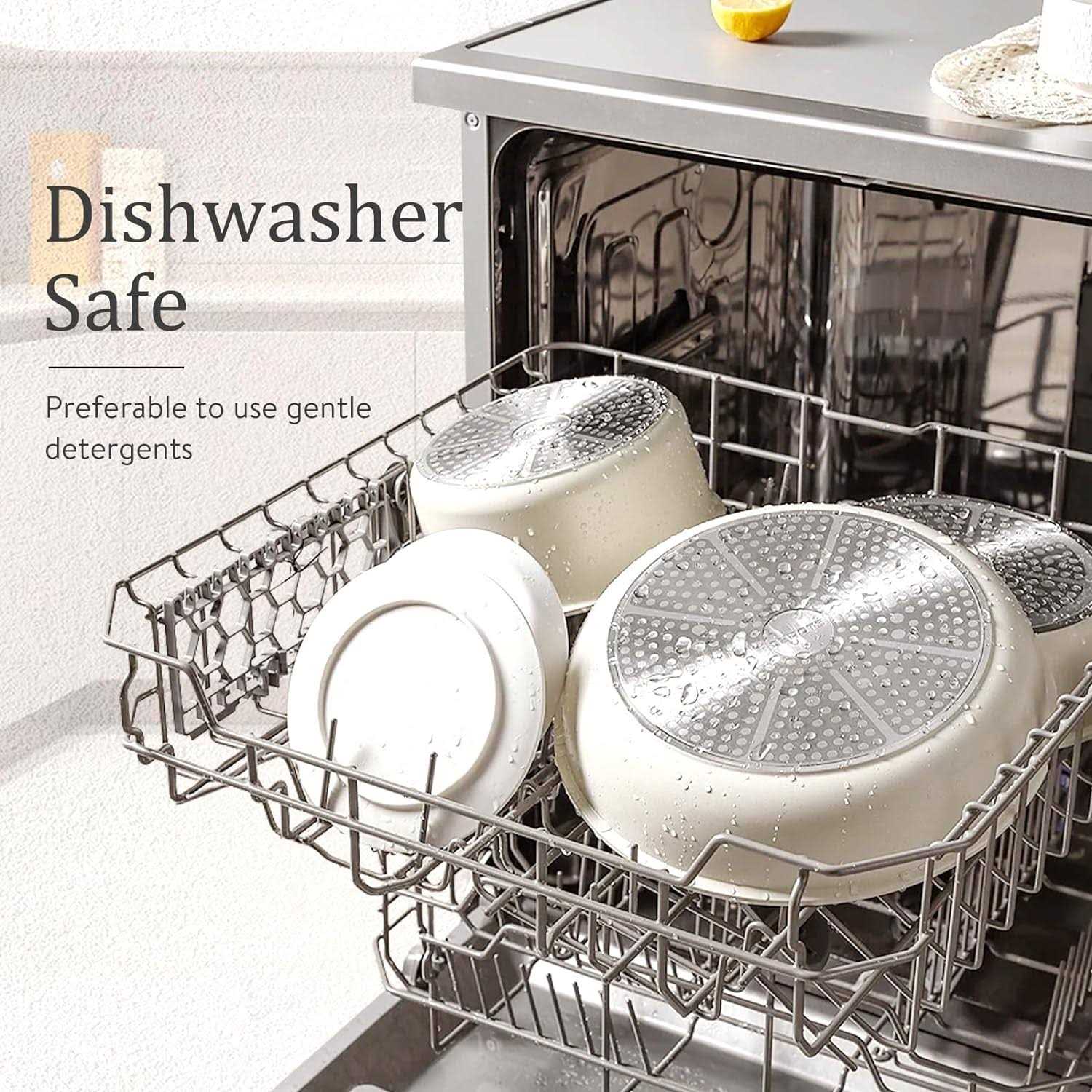 CAROTE 11pcs Pots and Pans Set Nonstick Cookware Sets Detachable Handle