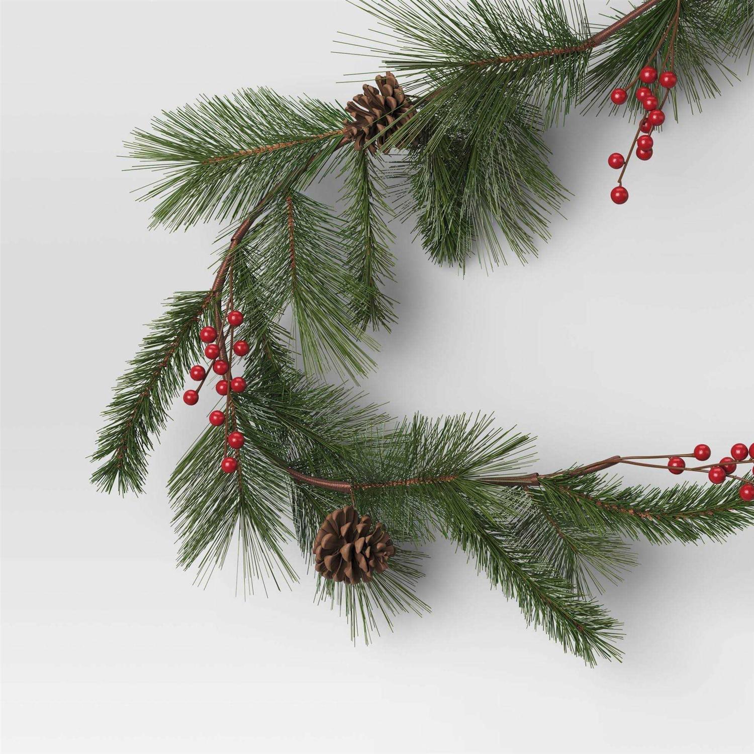 Threshold Textured Christmas Stocking with Tassel Red