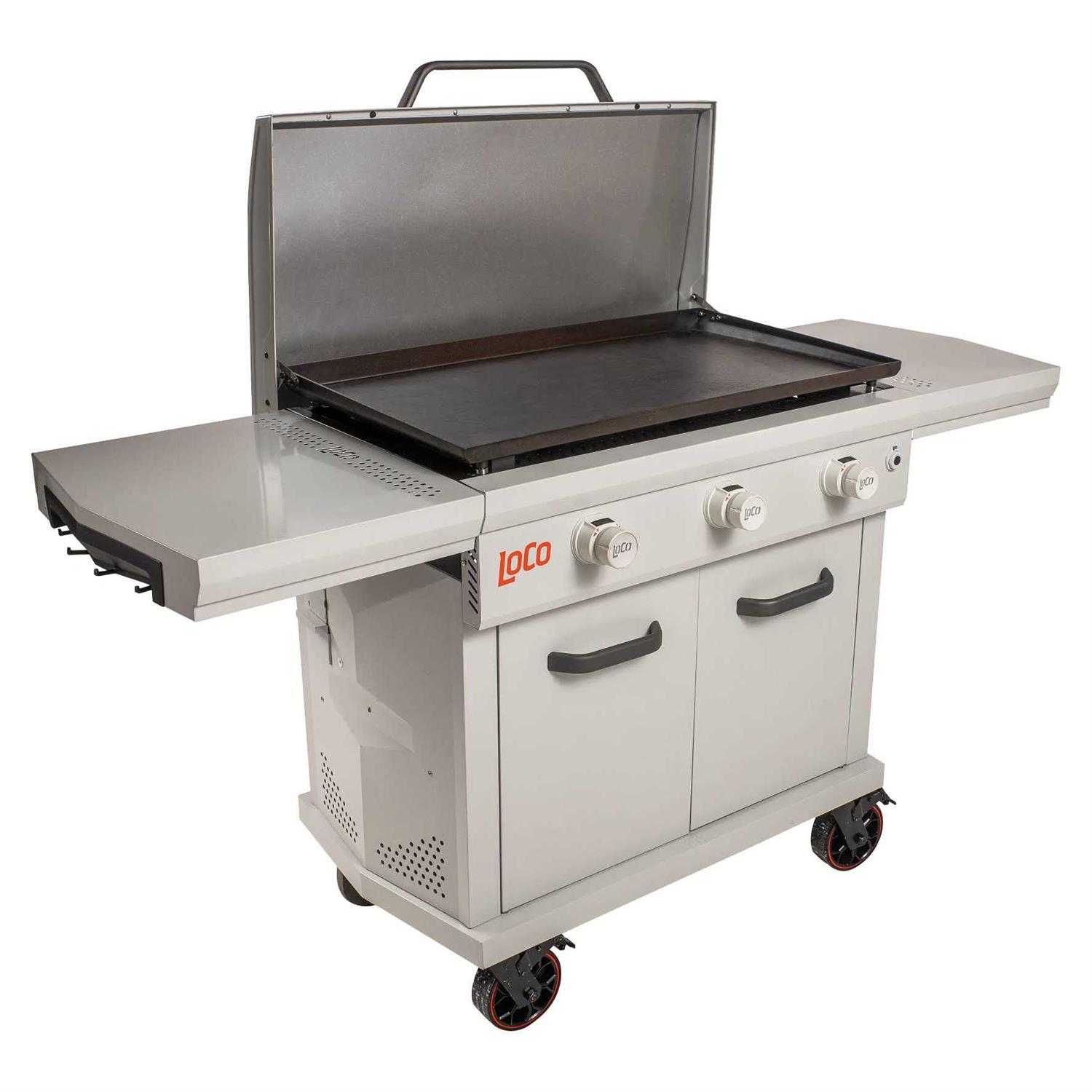 LoCo 3 Burner Liquid Propane Outdoor Griddle with Hood