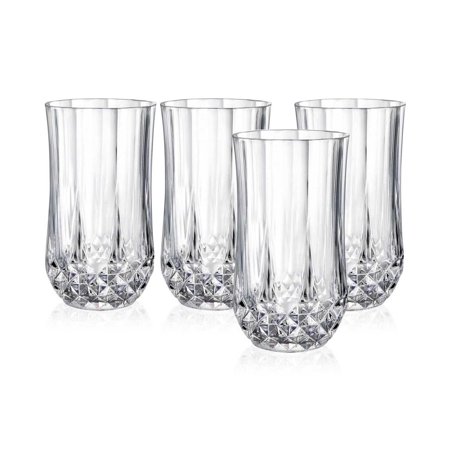 Cristal D’Arques Longchamp Set of 4 Highball Glasses