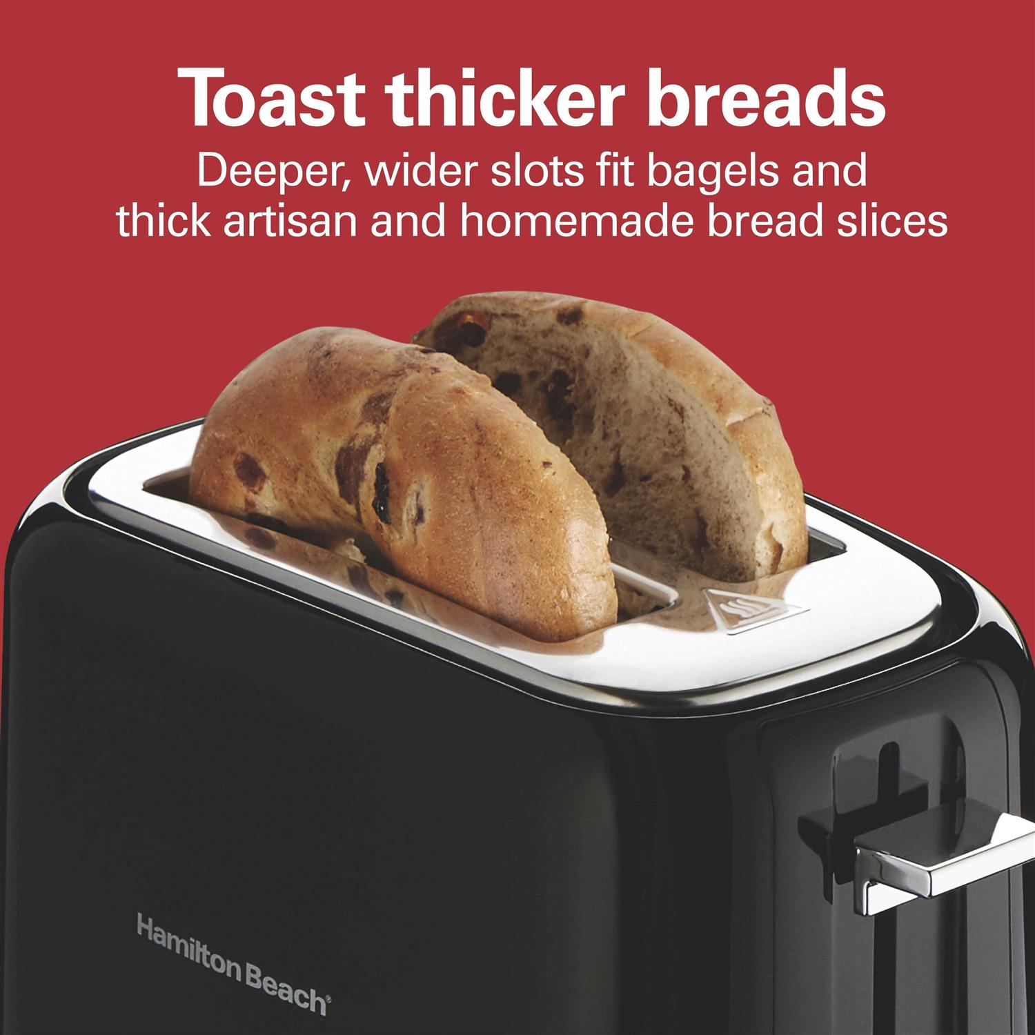Hamilton Beach 2 Slice Toaster Extra-Wide Slots
