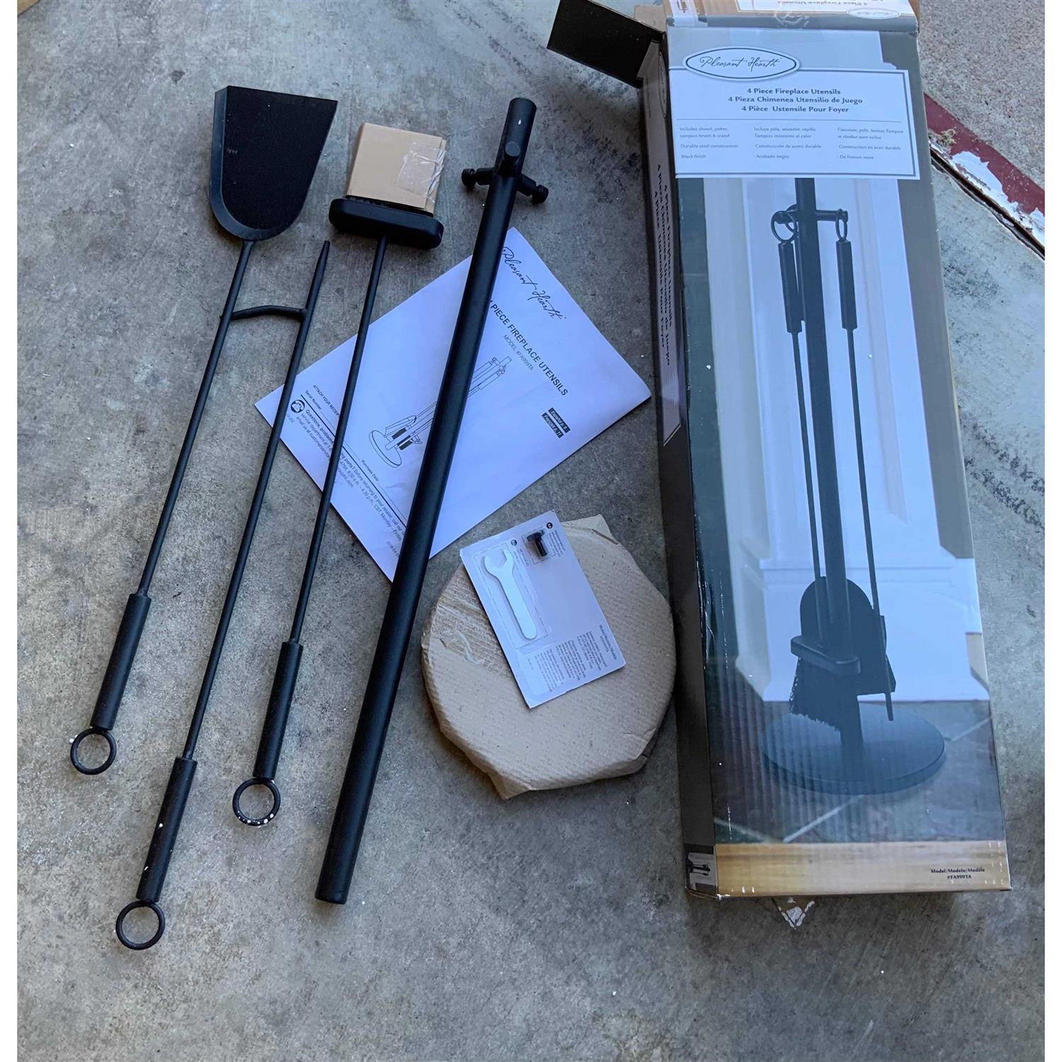 Pleasant Hearth 4-Piece Fireplace Tool Set FA999TA