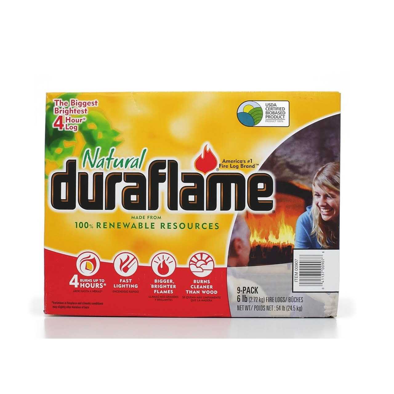 Duraflame Natural Fire Logs 6 Lb