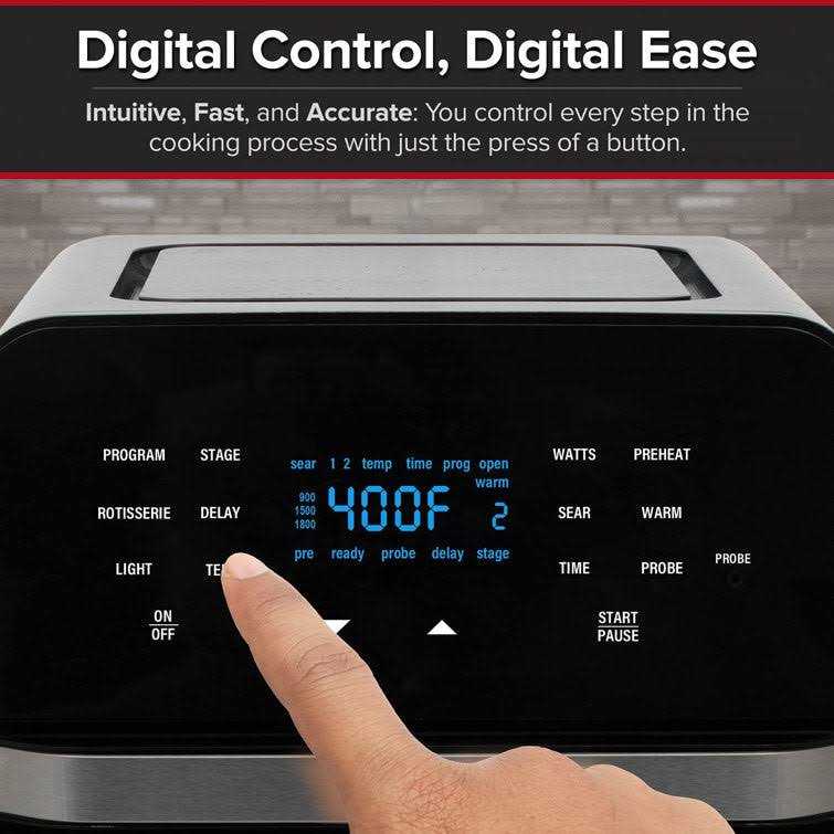 Nuwave Brio 15.5Qt Air Fryer Rotisserie Oven X-Large Family