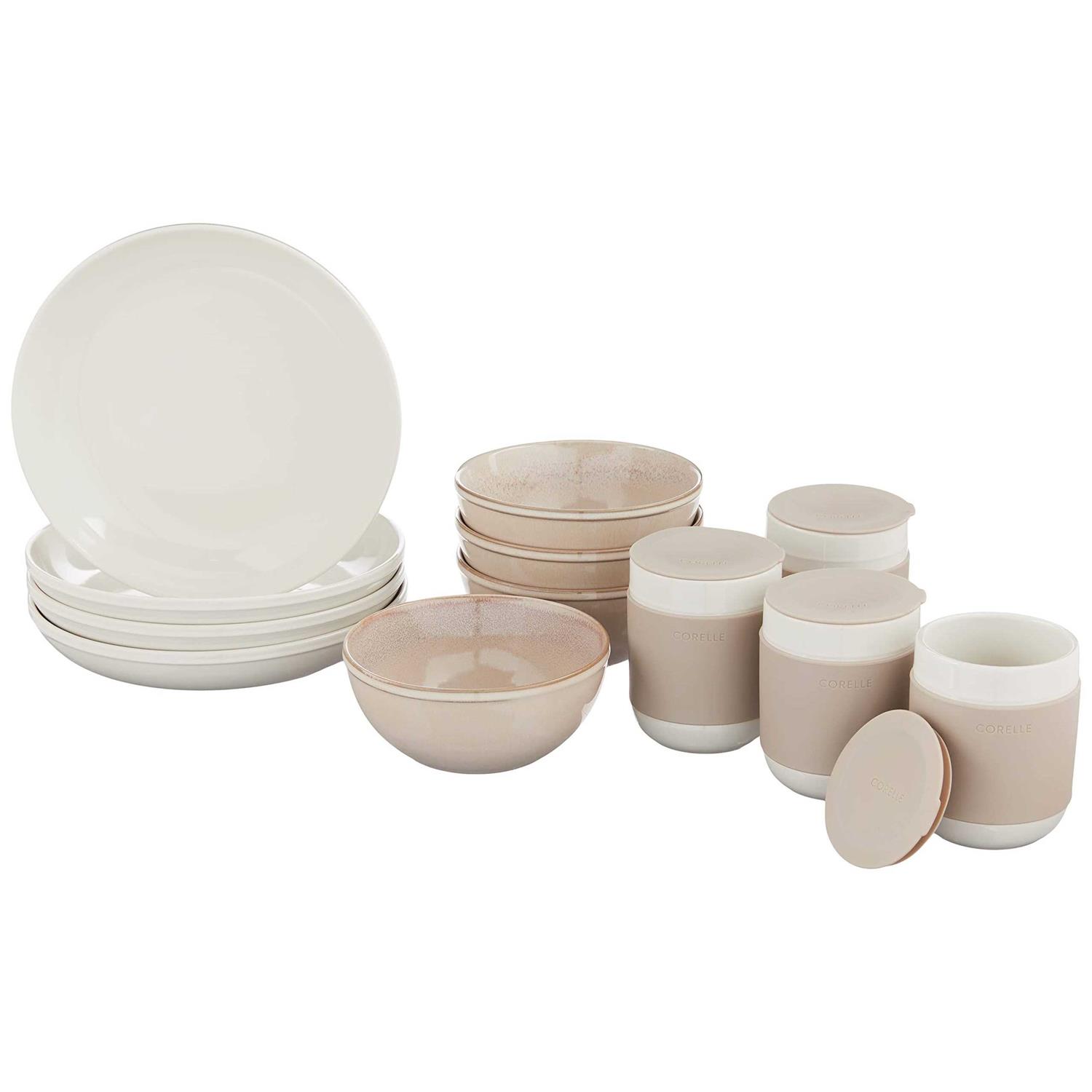 Corelle Stoneware 16-piece Dinnerware Set Service for 4