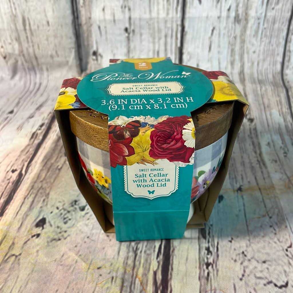 The Pioneer Woman Sweet Romance Stoneware Salt Cellar