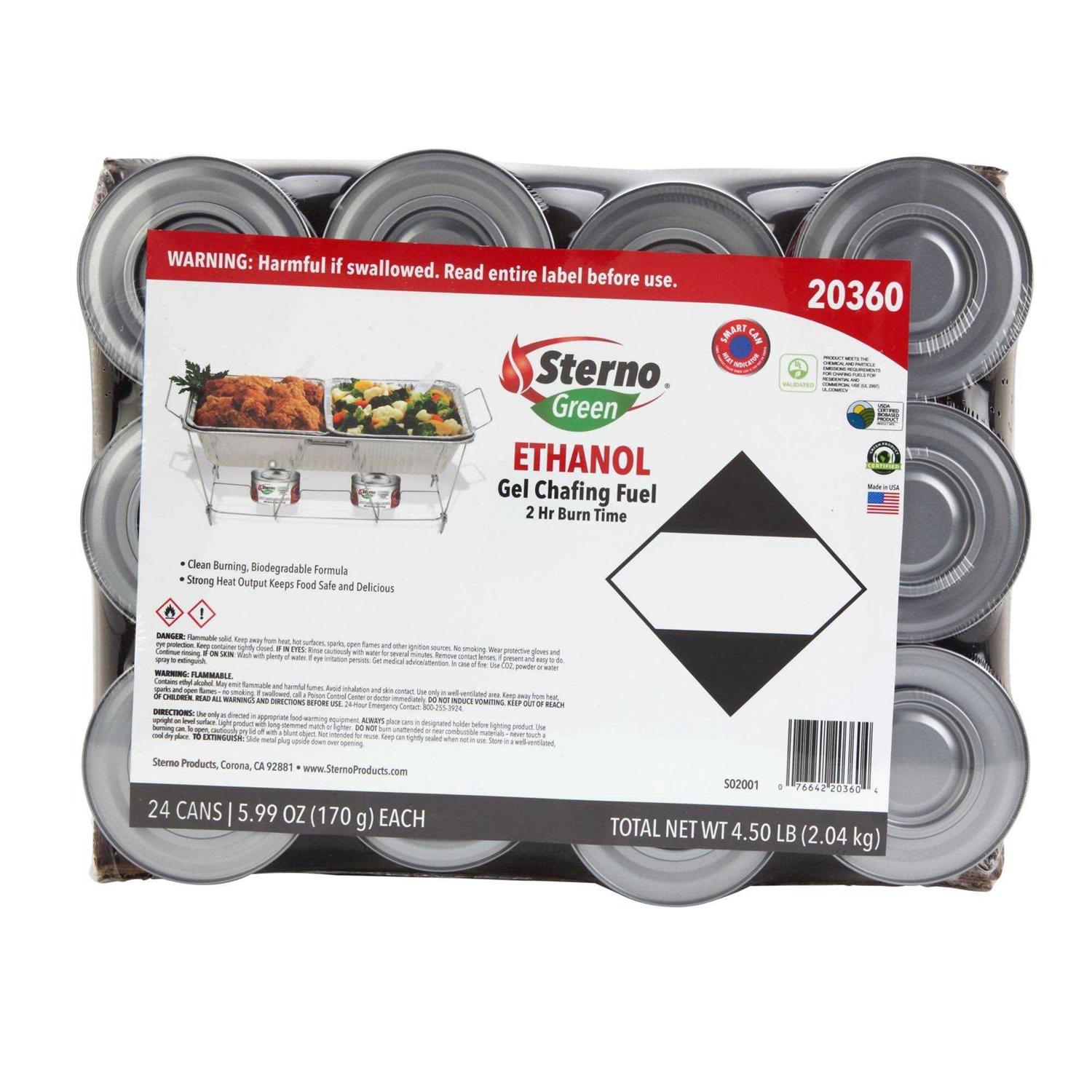Sterno 2-Hour Ethanol Gel Canned Chafing Fuel