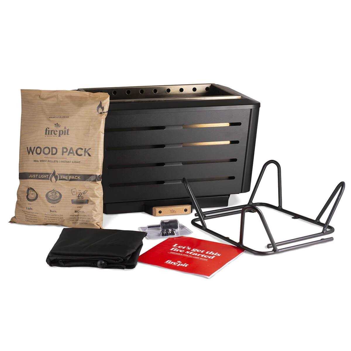 TIKI 21.5 in. Retreat Smokeless Fire Pit Metal