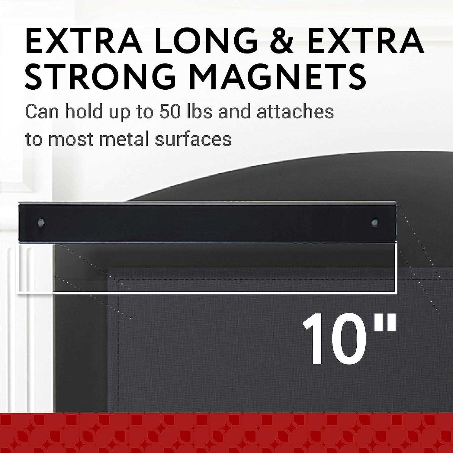 Impresa Extra Long Magnets with Optional Adhesive Back for Fireplace Blocker Blanket Fireplace Insulation