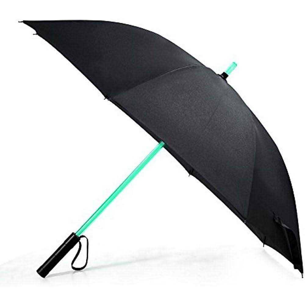 BESTKEE LED Umbrella Lightsaber Laser Sword Light up Umbrella with 7 Color Changing On The Shaft/Built in Torch at Bottom