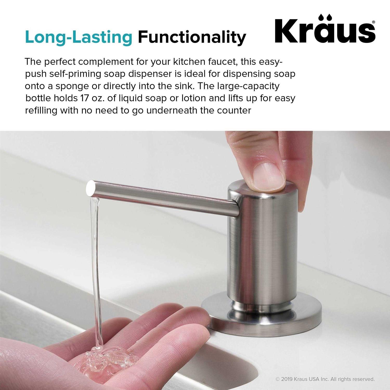Kraus Kitchen Soap and Lotion Dispenser KSD-43SS
