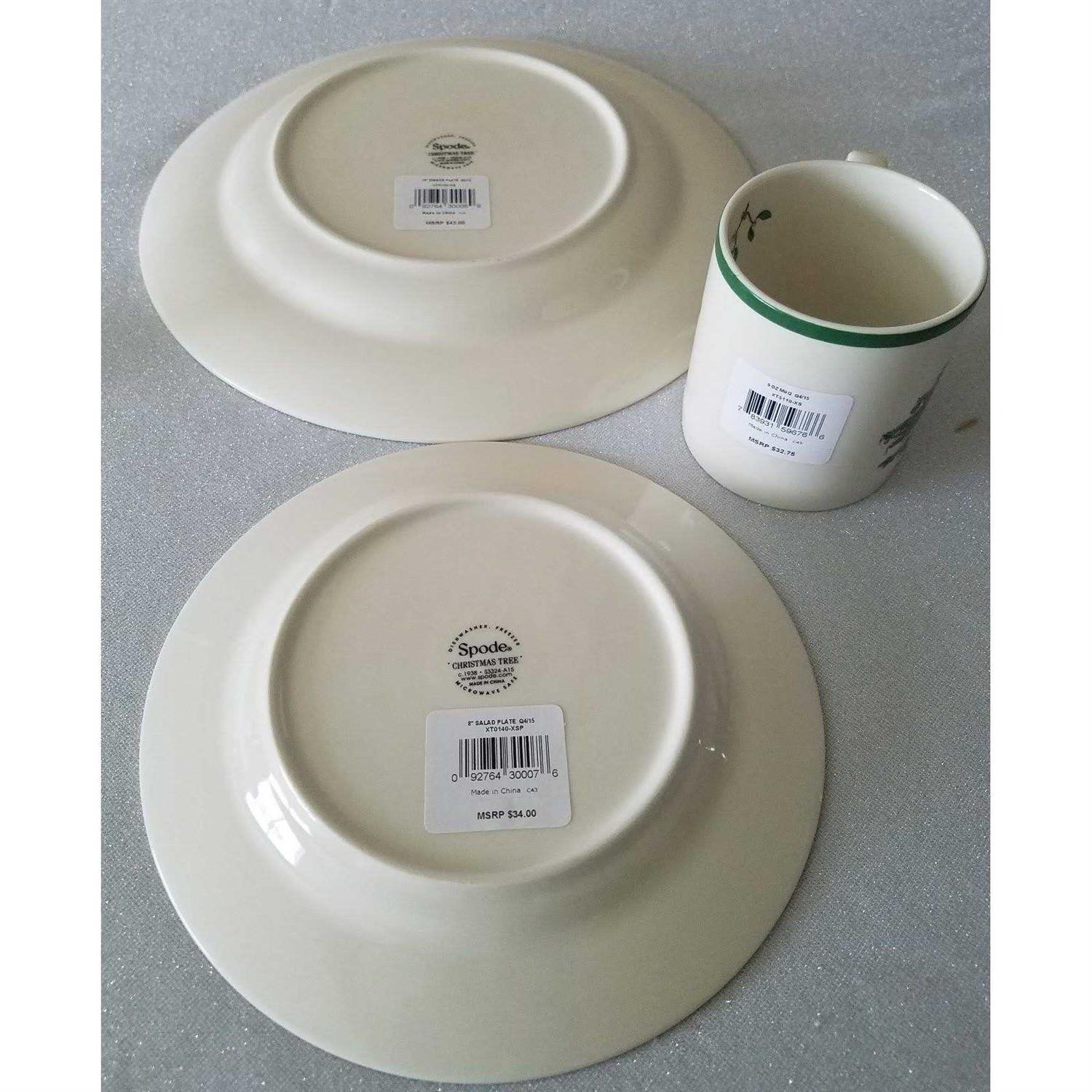 Spode Christmas Tree 12-Piece Dinnerware Set