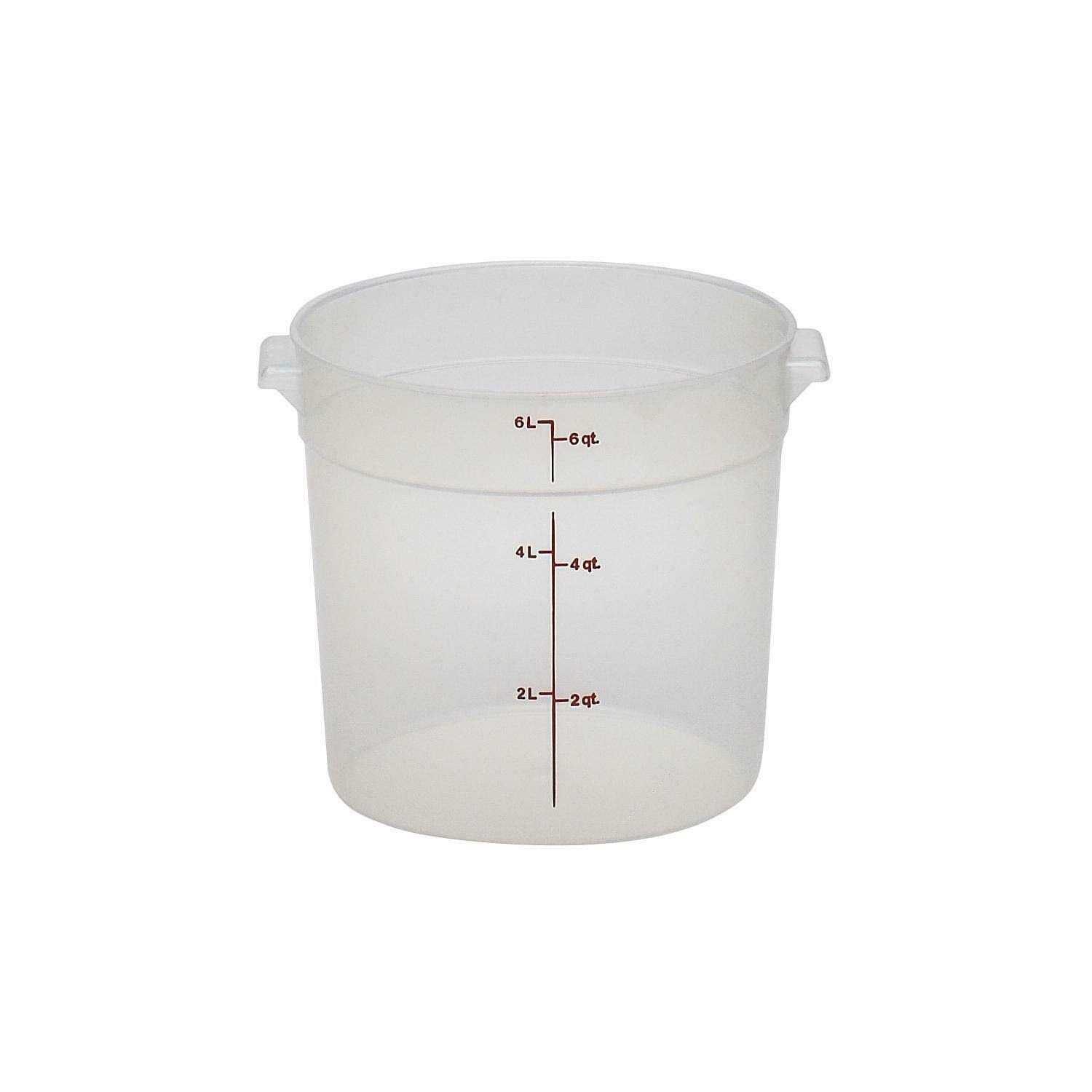 Cambro RFS6PPSW2190 Round Food Storage Container & Covers