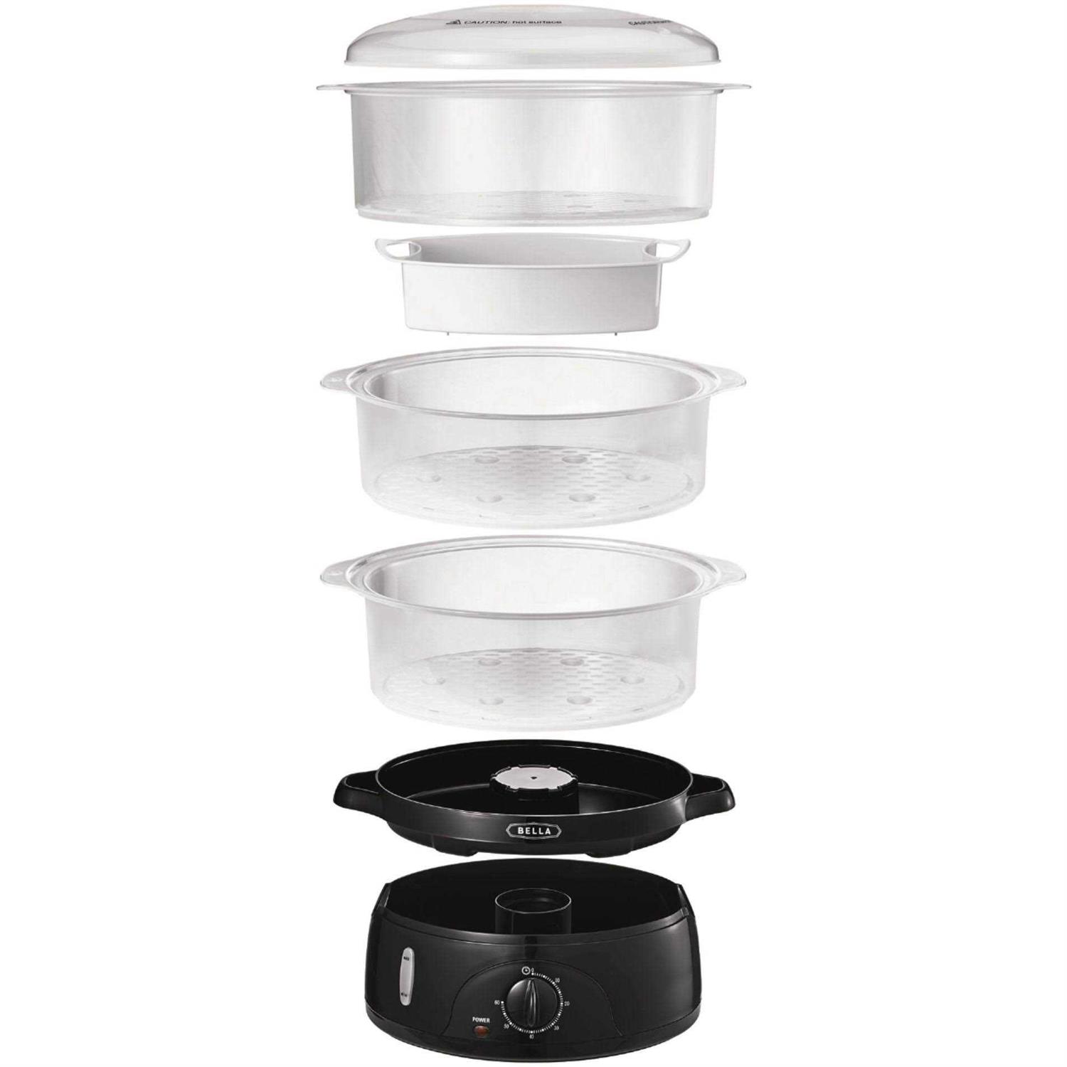 Bella 9.5-Qt. 3-Tier Food Steamer