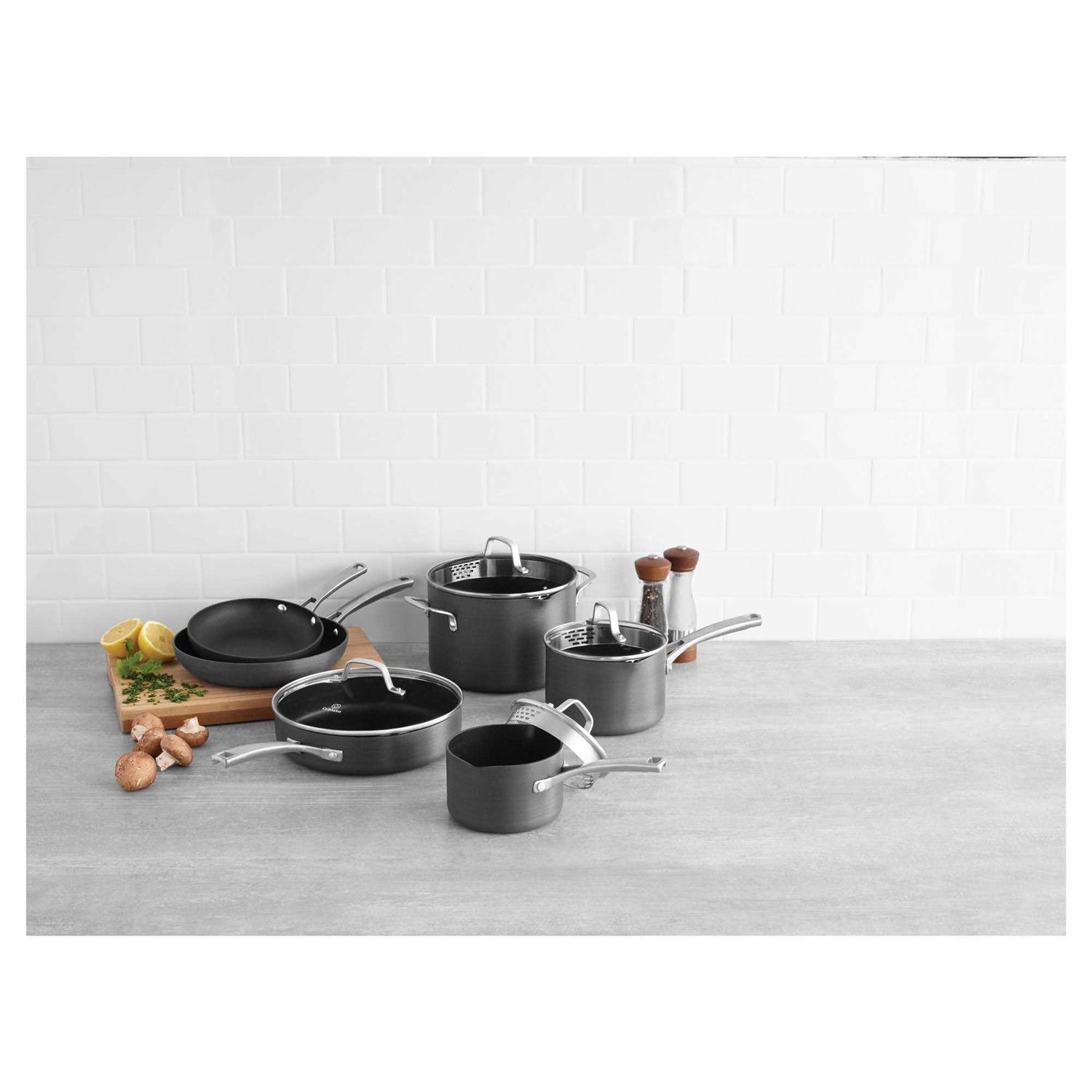 Calphalon Classic 10-Piece Aluminum Nonstick Cookware Set