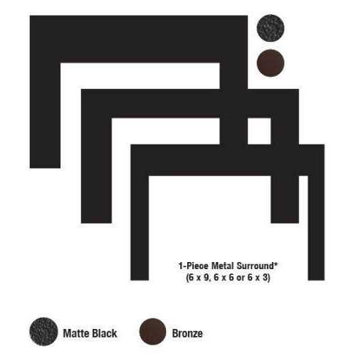 Empire 34 x 23 in. Fireplace Metal Surround DS2063BL