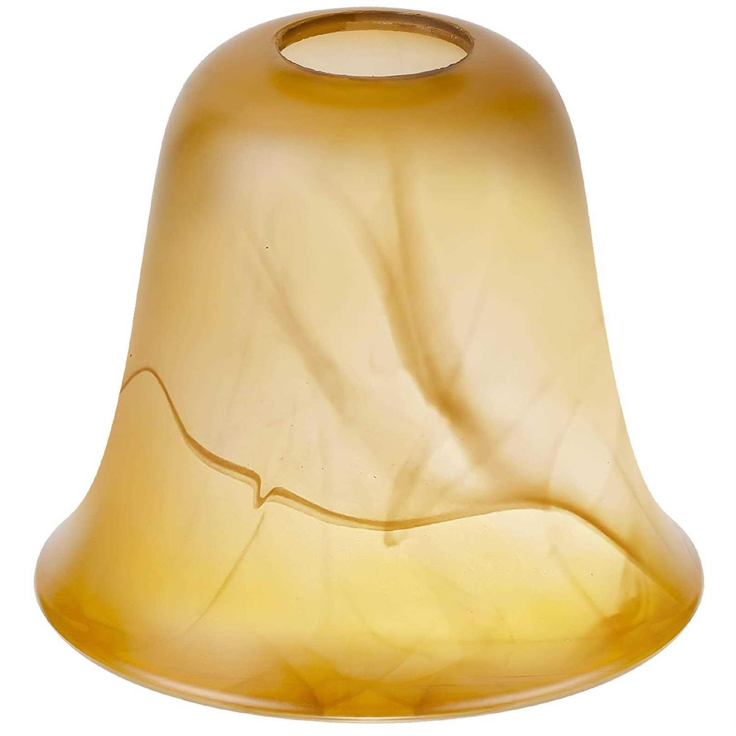 RORIANO Cracks Amber Glass Shade Lighting Fixture Accessory Lampshade Glass Replacement with 1-5/8-inch Opening Fitter