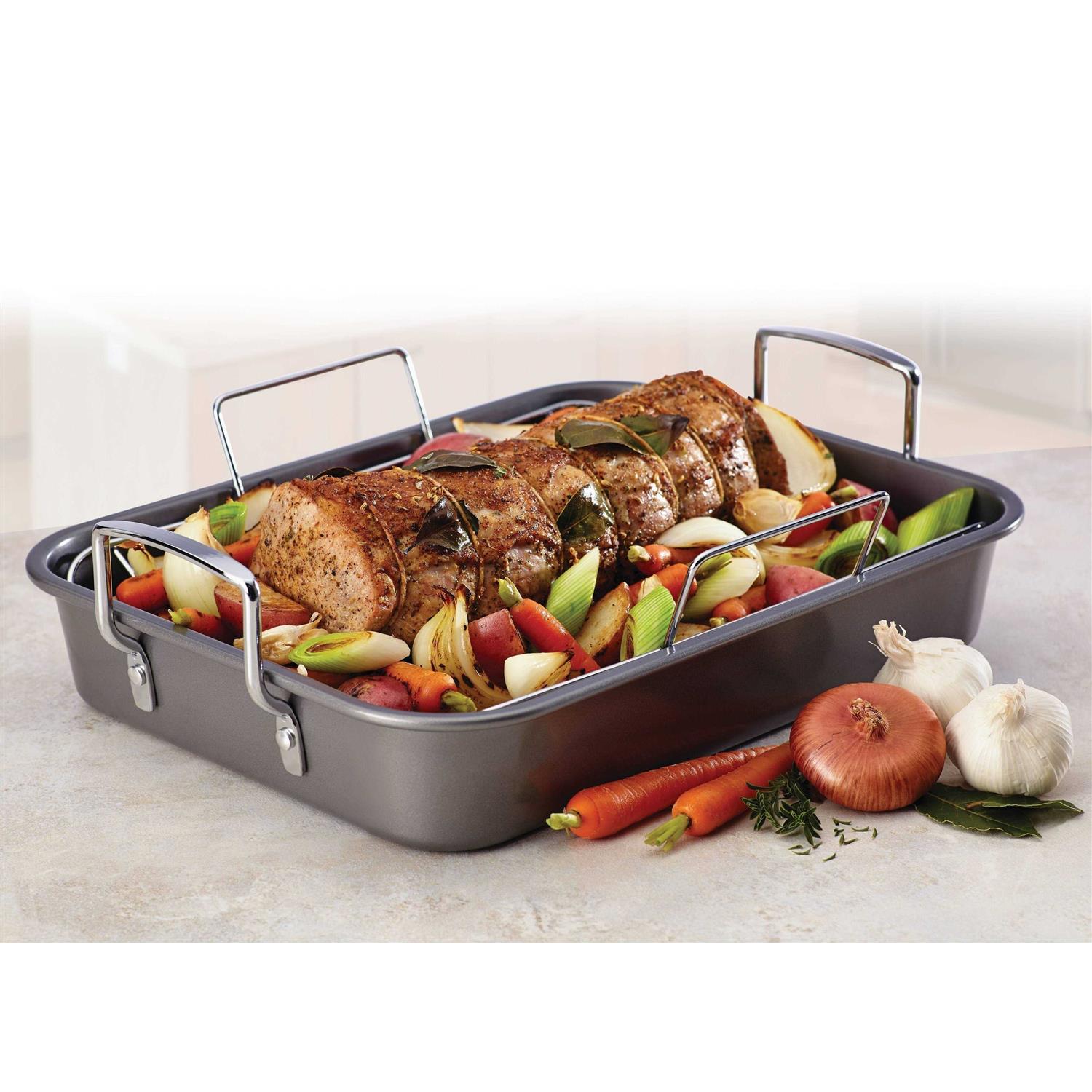 Farberware 12 x 16 Nonstick Roaster with Rack