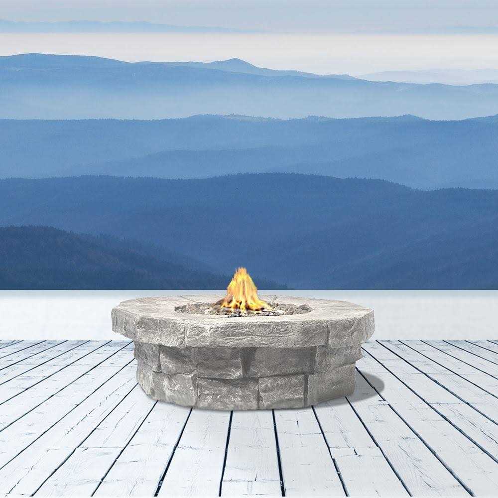 Living Source 36W Stone Propane/Natural Gas Fire Pit Table