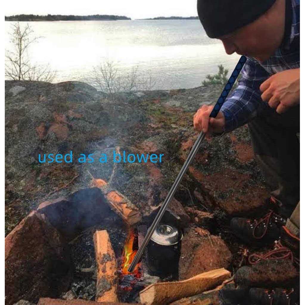 RAOMEIDE 48 Fireplace Poker Tools Outdoor Fire Poker for Fire Pit Camping