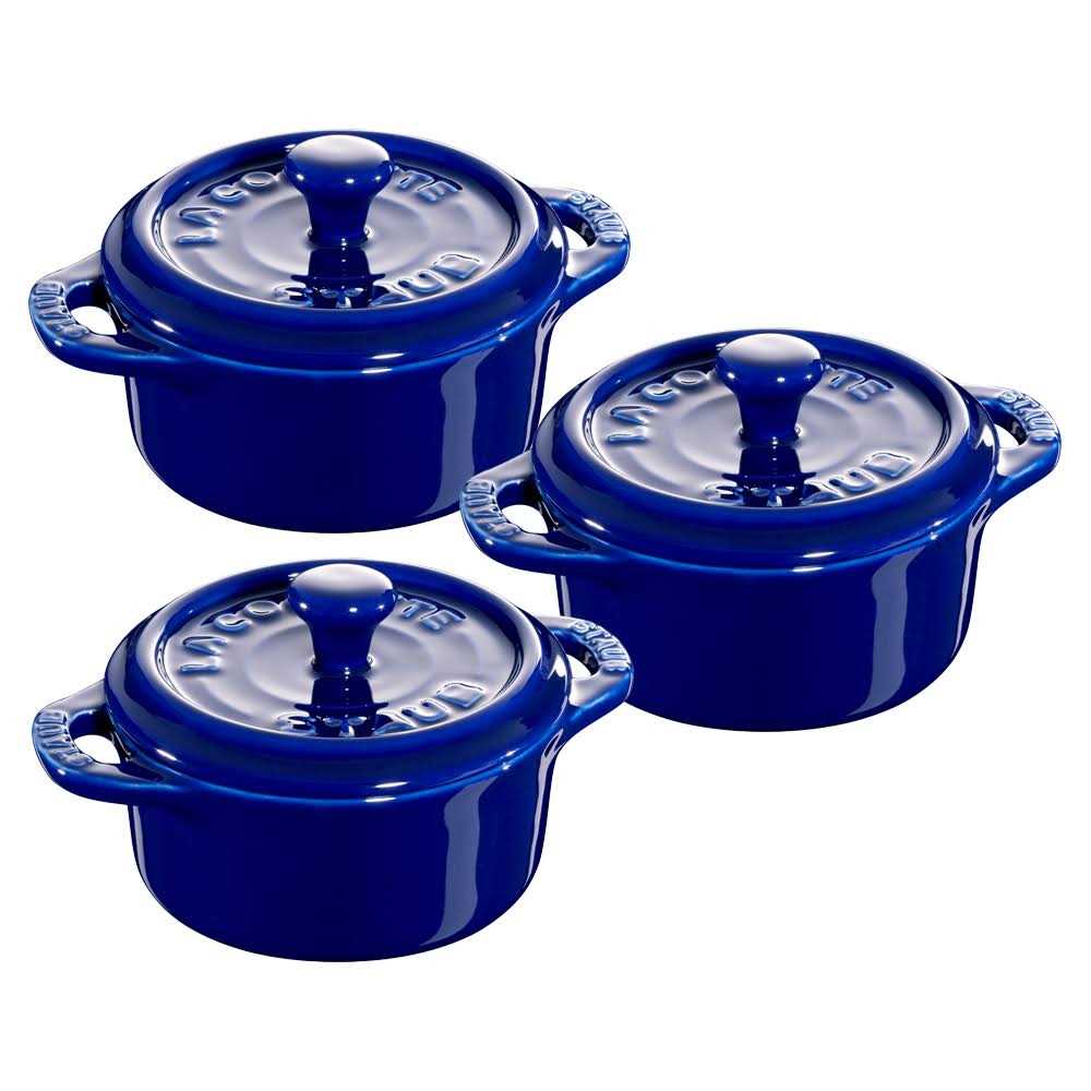 Staub 3-Piece Mini Round Cocotte Set