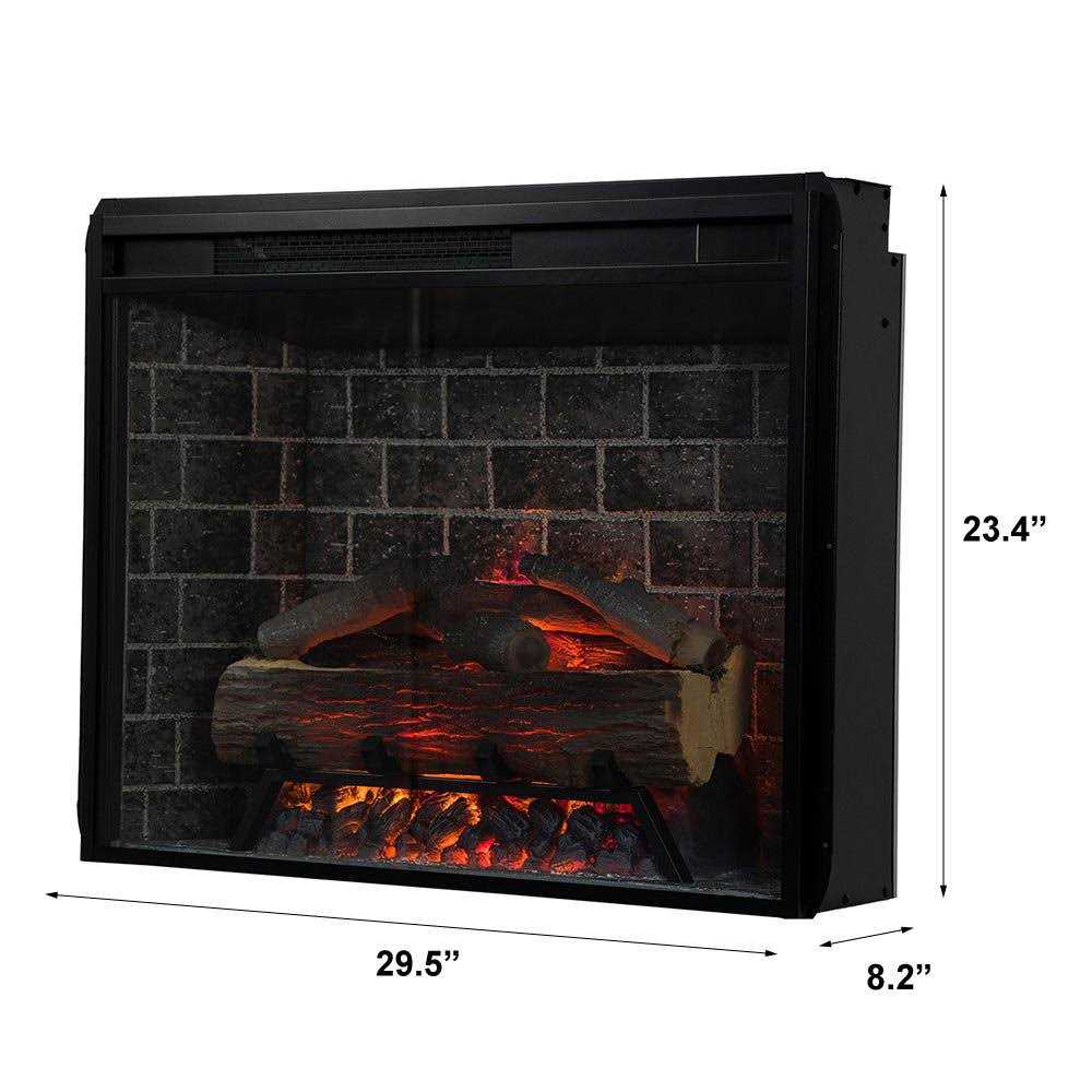 Modern Ember Uptown 28-In Smart Electric Fireplace Insert & Trim Kit