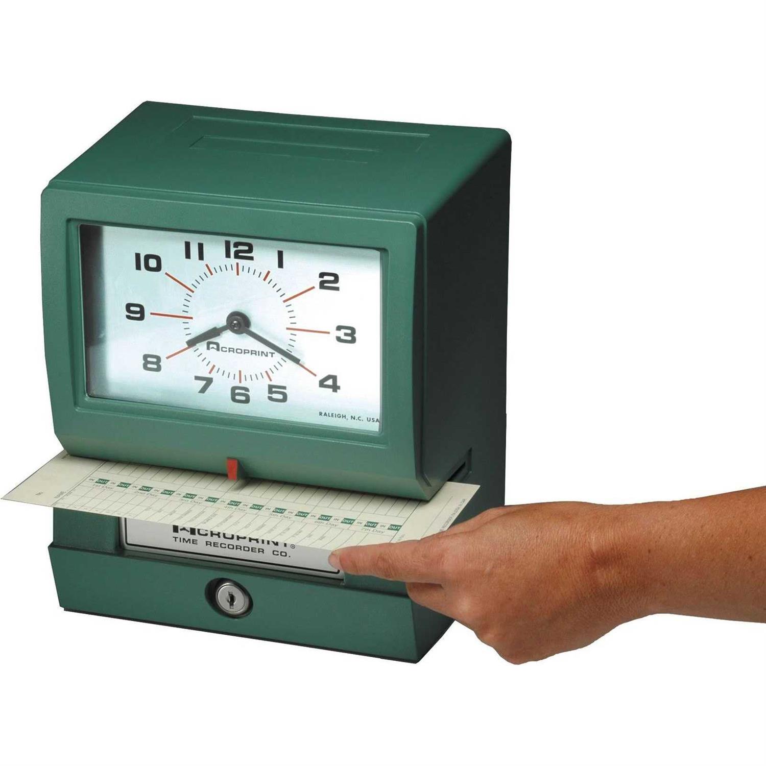 Acroprint Model 150 Analog Automatic Print Time Clock