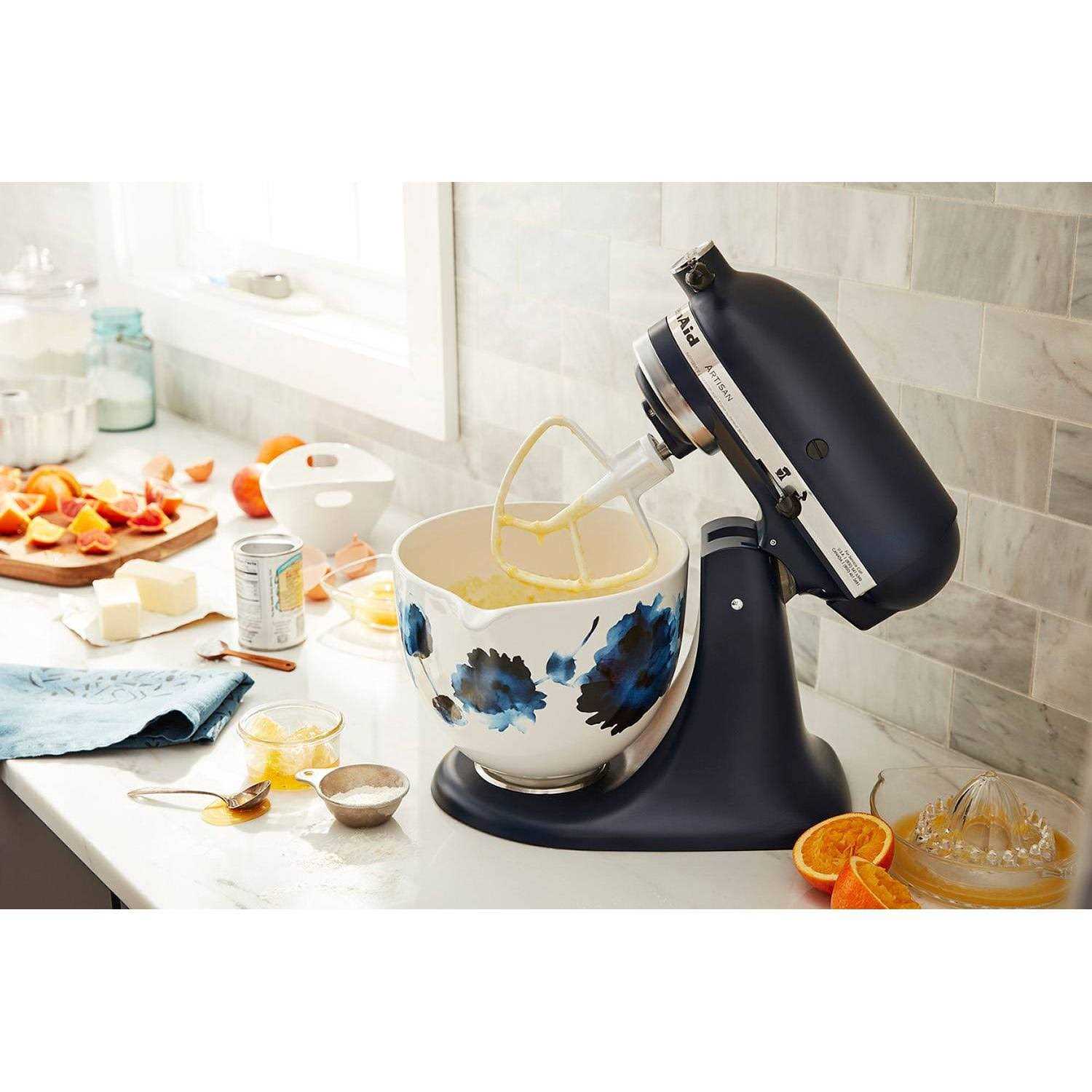 KitchenAid 5 Quart Patterned Ceramic Bowl KSM2CB5PIW