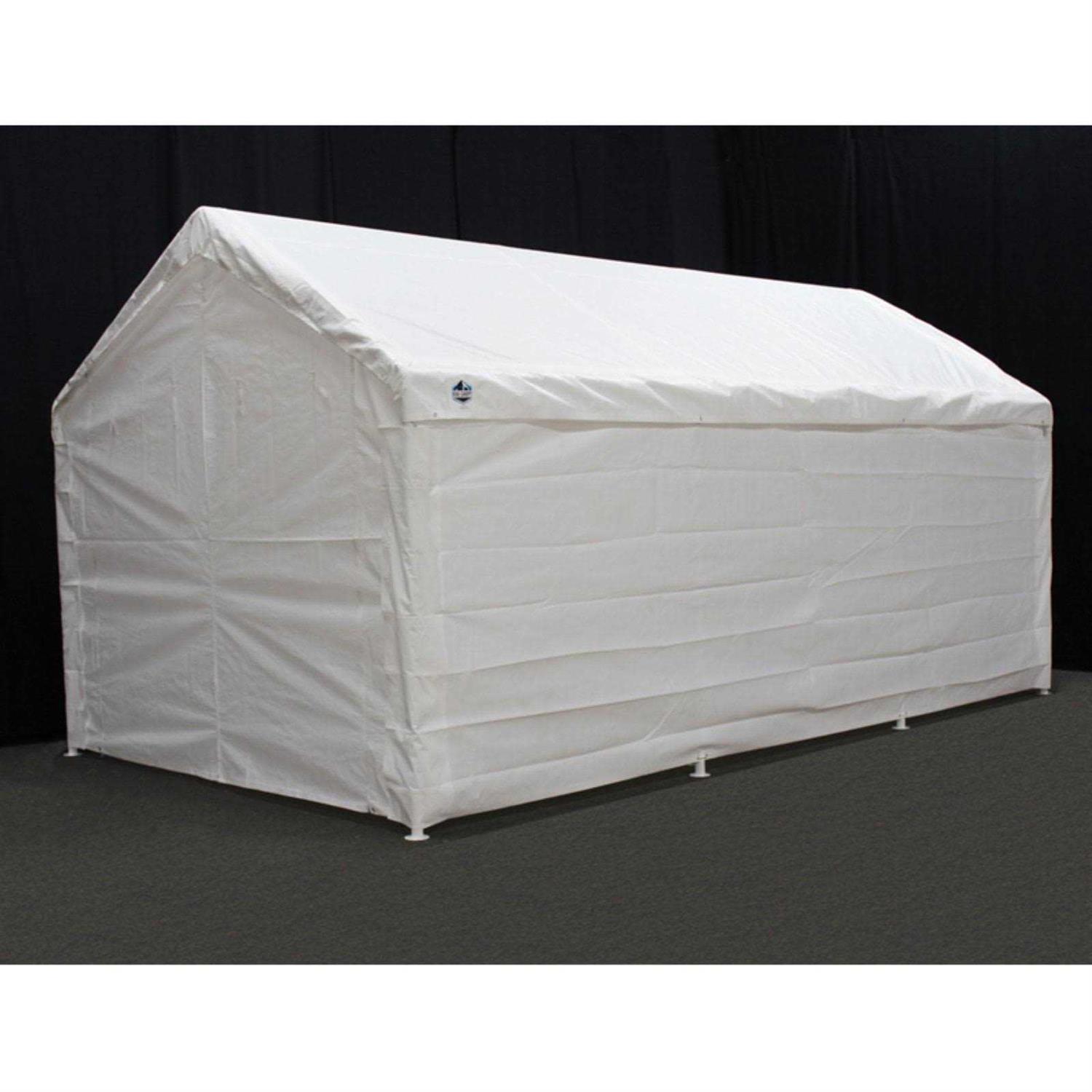 King Canopy 10 ft x 20 ft Carport Canopy Sidewall Kit w/ Flaps