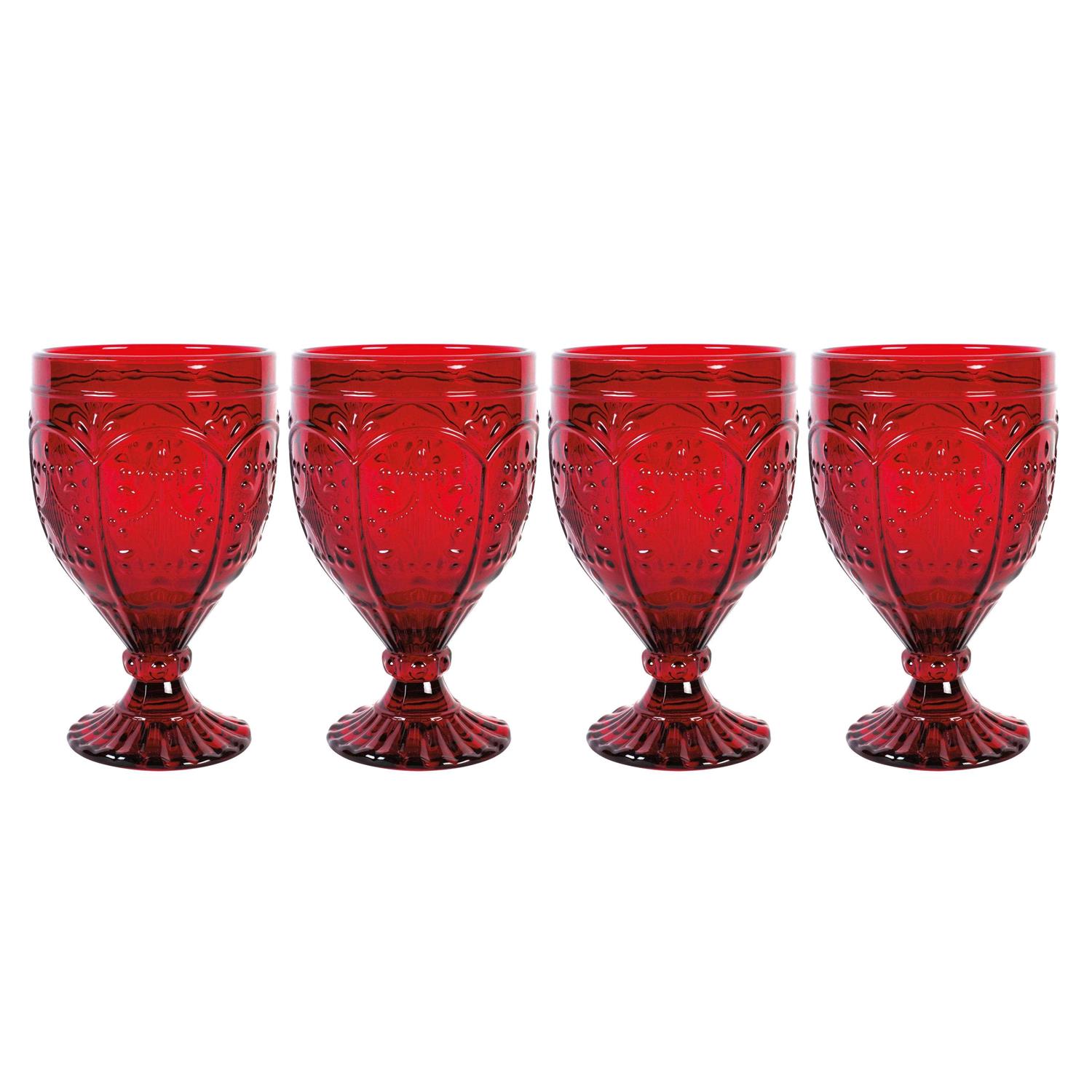 Fitz and Floyd Trestle Goblets Set of 4