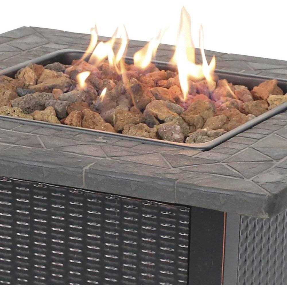 Endless Summer LP Gas Outdoor Fire Pit with Resin Mantel