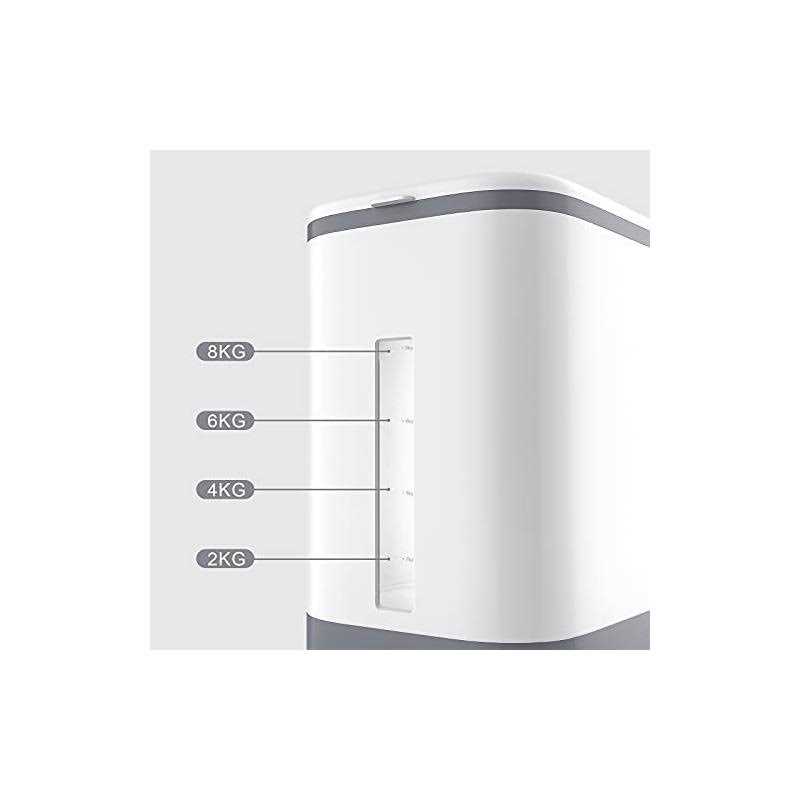 Cosyzone 25Lbs Rice Dispenser Large Grain Container Storage with Lid Measuring Cylinder Moisture Proof Household Cereal Dispenser Bucket for Kitchen