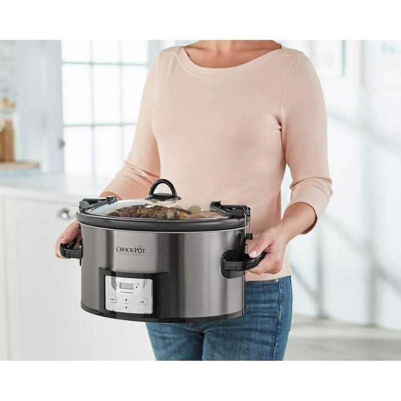Crock Pot 7qt Cook & Carry Programmable Easy-Clean Slow Cooker